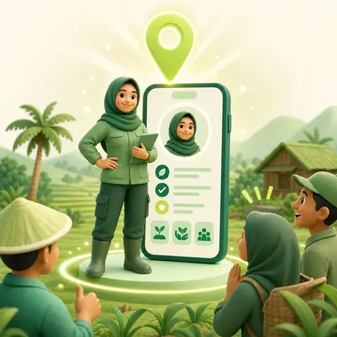 Ilustrasi profil mitra yang mudah ditemukan